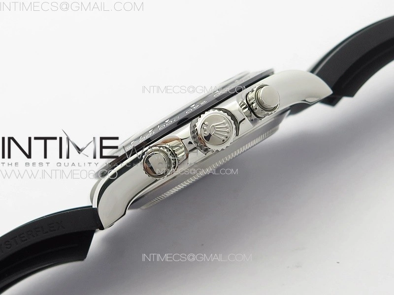 Daytona 116519LN APSF White MOP Dial Crystals Markers On Rubber Strap Slim A7750