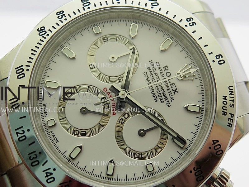 Daytona 116520 904L SS UFO 1:1 Best Edition White Dial On 904L SS Bracelet UF4130