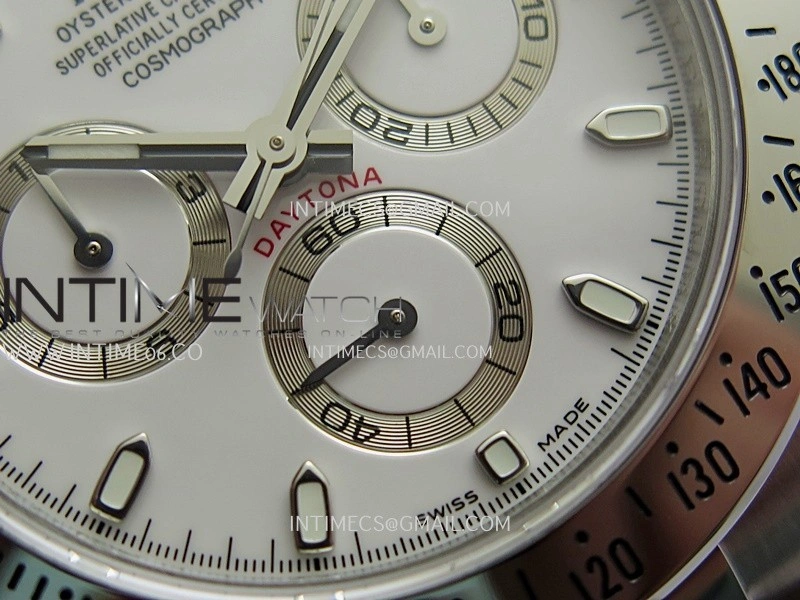 Daytona 116520 904L SS UFO 1:1 Best Edition White Dial On 904L SS Bracelet UF4130