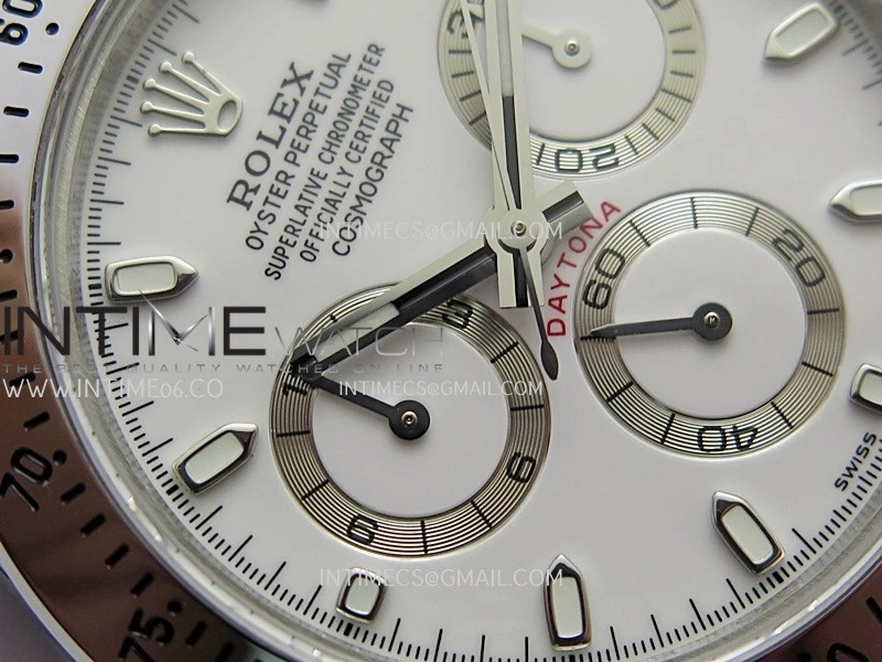 Daytona 116520 904L SS UFO 1:1 Best Edition White Dial On 904L SS Bracelet UF4130