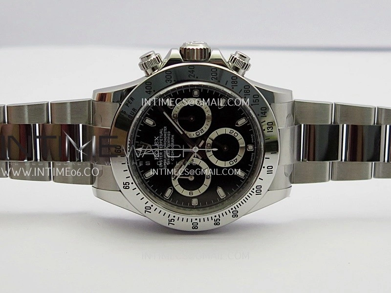 Daytona 116520 904L SS VF 1:1 Best Edition Black Dial On 904L SS Bracelet DD4130