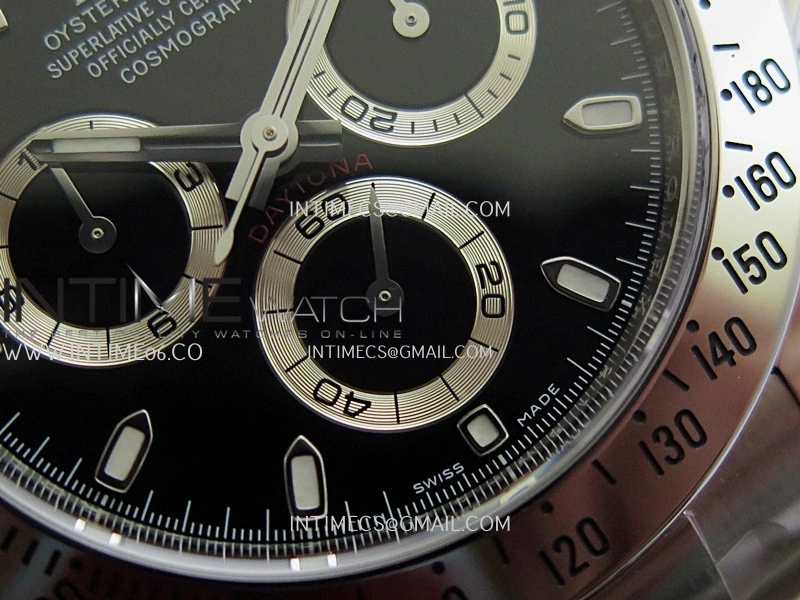 Daytona 116520 904L SS VF 1:1 Best Edition Black Dial On 904L SS Bracelet DD4130