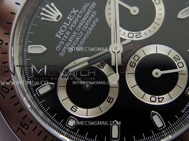 Daytona 116520 904L SS VF 1:1 Best Edition Black Dial On 904L SS Bracelet DD4130
