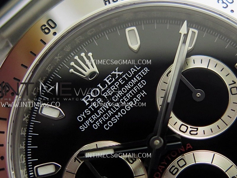 Daytona 116520 904L SS VF 1:1 Best Edition Black Dial On 904L SS Bracelet DD4130