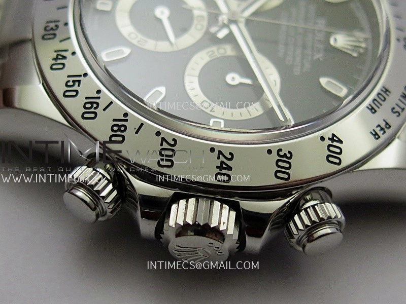 Daytona 116520 904L SS VF 1:1 Best Edition Black Dial On 904L SS Bracelet DD4130