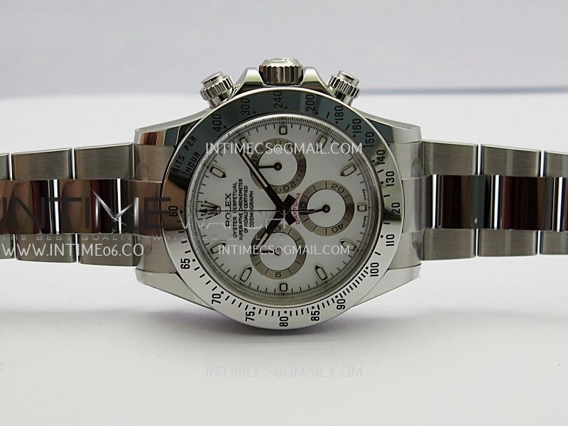 Daytona 116520 904L SS VF 1:1 Best Edition White Dial On 904L SS Bracelet DD4130