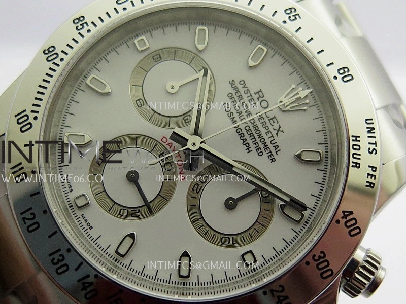 Daytona 116520 904L SS VF 1:1 Best Edition White Dial On 904L SS Bracelet DD4130