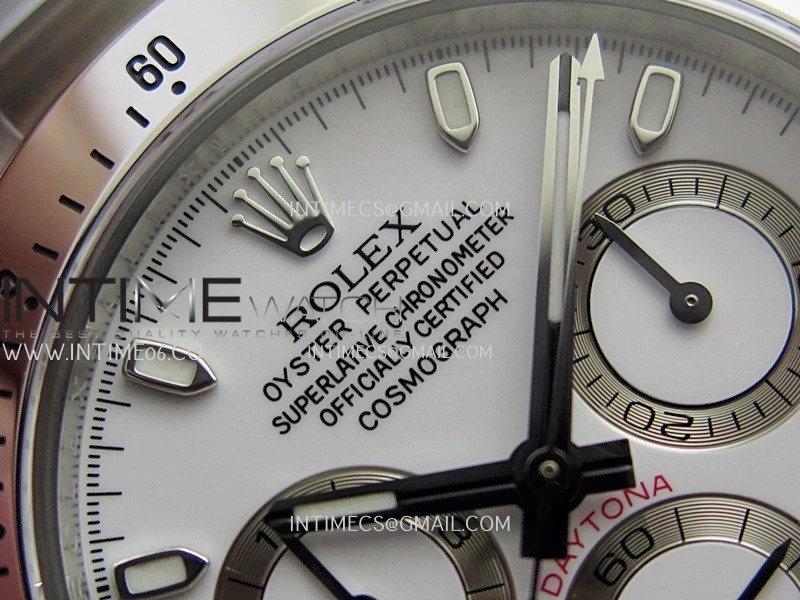 Daytona 116520 904L SS VF 1:1 Best Edition White Dial On 904L SS Bracelet DD4130