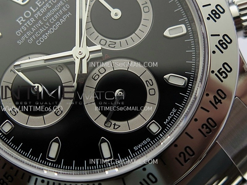 Daytona 116520 904L SS VSF 1:1 Best Edition Black Dial On 904L SS Bracelet DD4130