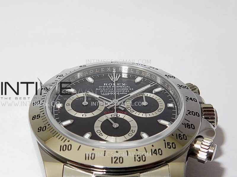 Daytona 116520 904L SS VSF 1:1 Best Edition Black Dial On 904L SS Bracelet DD4130