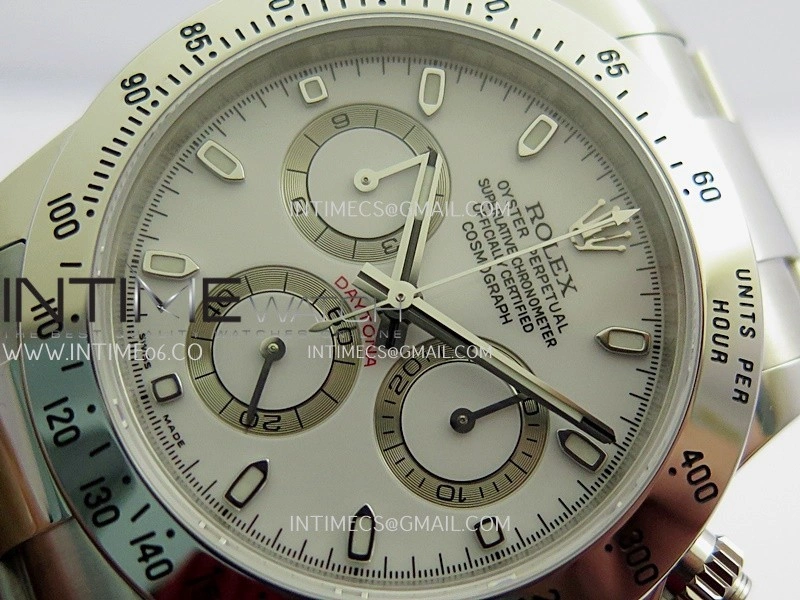 Daytona 116520 904L SS VSF 1:1 Best Edition White Dial On 904L SS Bracelet DD4130