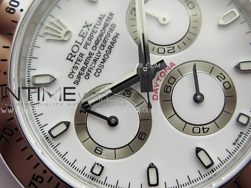 Daytona 116520 904L SS VSF 1:1 Best Edition White Dial On 904L SS Bracelet DD4130