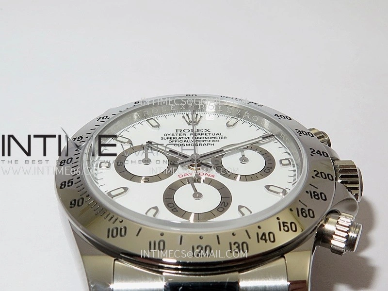 Daytona 116520 904L SS VSF 1:1 Best Edition White Dial On 904L SS Bracelet DD4130