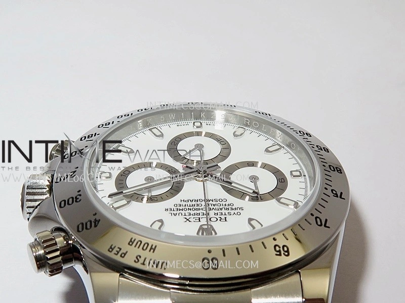 Daytona 116520 904L SS VSF 1:1 Best Edition White Dial On 904L SS Bracelet DD4130