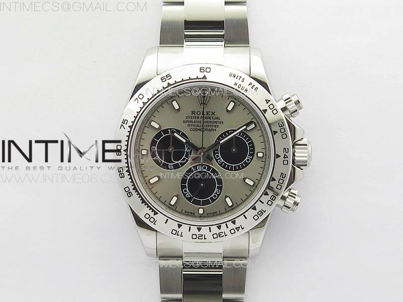 Daytona 116520 APSF Gray Dial Stick Markers On SS Bracelet Slim A7750
