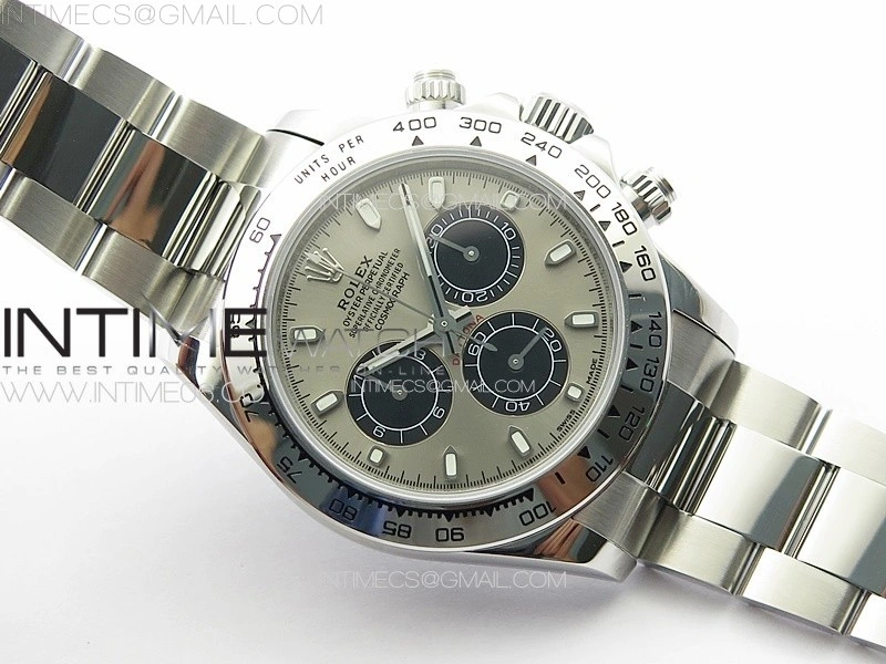 Daytona 116520 APSF Gray Dial Stick Markers On SS Bracelet Slim A7750