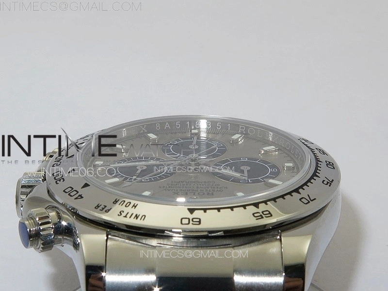 Daytona 116520 APSF Gray Dial Stick Markers On SS Bracelet Slim A7750