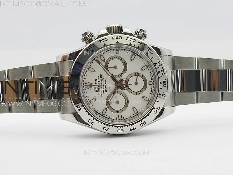 Daytona 116520 APSF White Dial Stick Markers On SS Bracelet Slim A7750