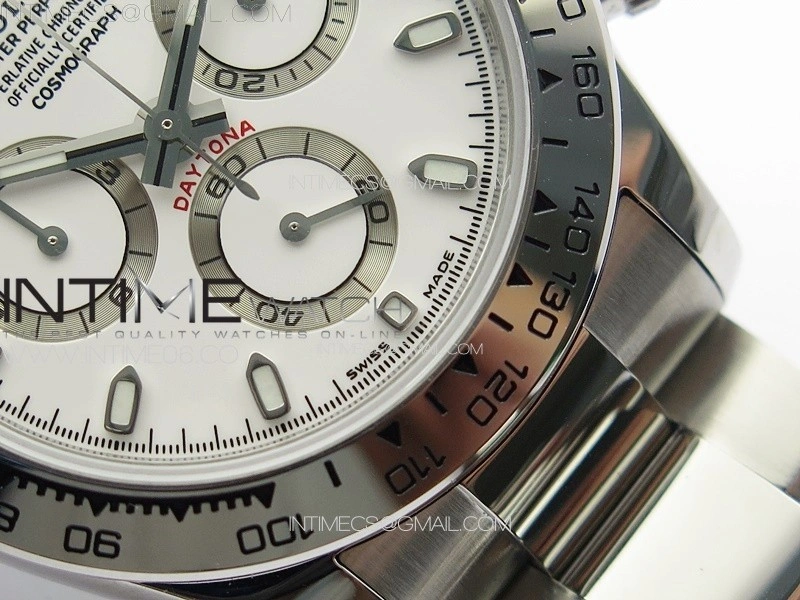 Daytona 116520 APSF White Dial Stick Markers On SS Bracelet Slim A7750