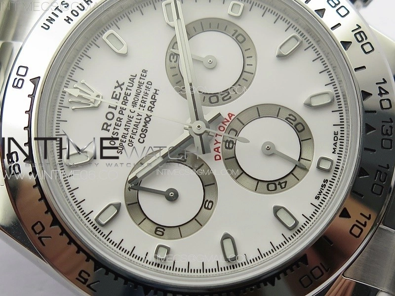 Daytona 116520 APSF White Dial Stick Markers On SS Bracelet Slim A7750