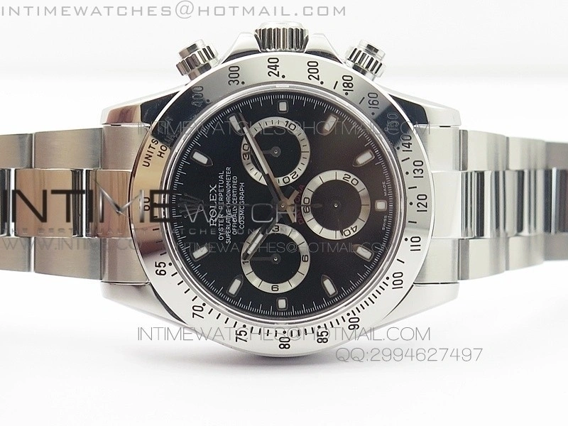 Daytona 116520 V2 BP 1:1 Best Edition Black Dial on SS Bracelet A7750