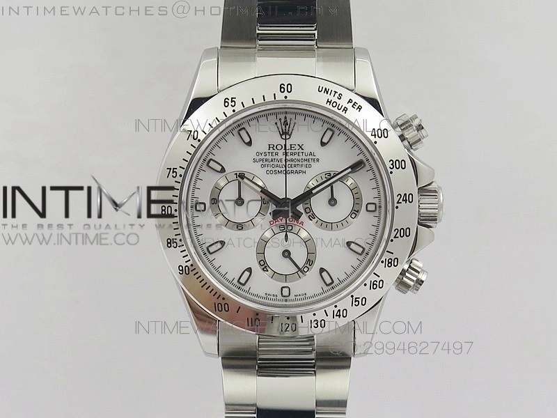 Daytona 116520 V2 BP 1:1 Best Edition White Dial on SS Bracelet A7750