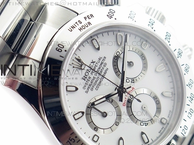 Daytona 116520 V2 BP 1:1 Best Edition White Dial on SS Bracelet A7750