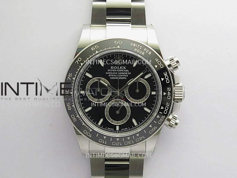 Daytona 126500 904L SS QF 1:1 Best Edition Black Dial On 90L SS Bracelet SH4131