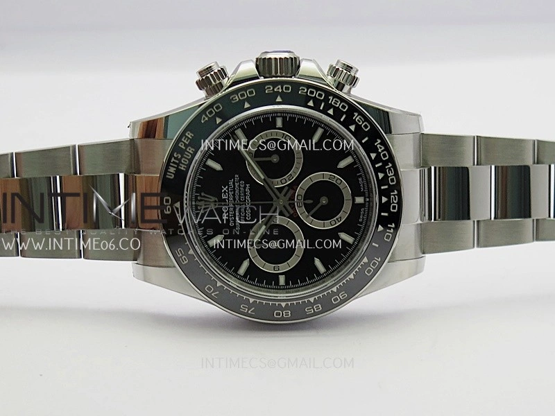 Daytona 126500 904L SS QF 1:1 Best Edition Black Dial On 90L SS Bracelet SH4131