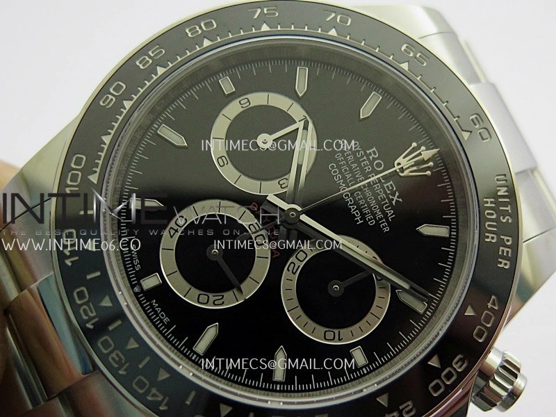 Daytona 126500 904L SS QF 1:1 Best Edition Black Dial On 90L SS Bracelet SH4131