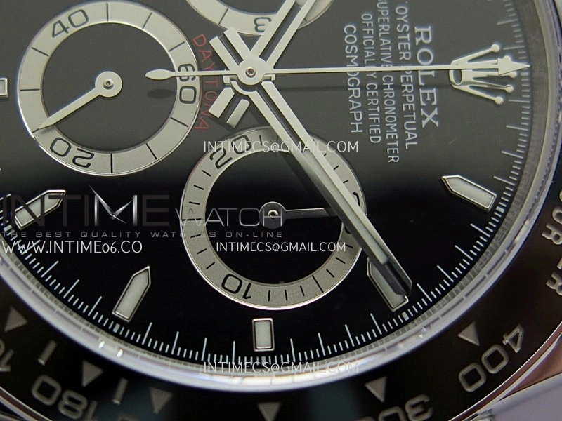 Daytona 126500 904L SS QF 1:1 Best Edition Black Dial On 90L SS Bracelet SH4131