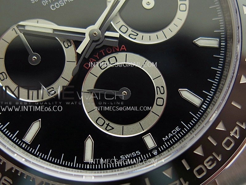 Daytona 126500 904L SS QF 1:1 Best Edition Black Dial On 90L SS Bracelet SH4131