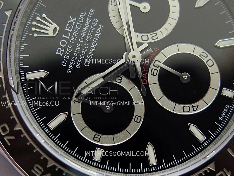Daytona 126500 904L SS QF 1:1 Best Edition Black Dial On 90L SS Bracelet SH4131
