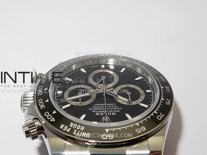 Daytona 126500 904L SS QF 1:1 Best Edition Black Dial On 90L SS Bracelet SH4131
