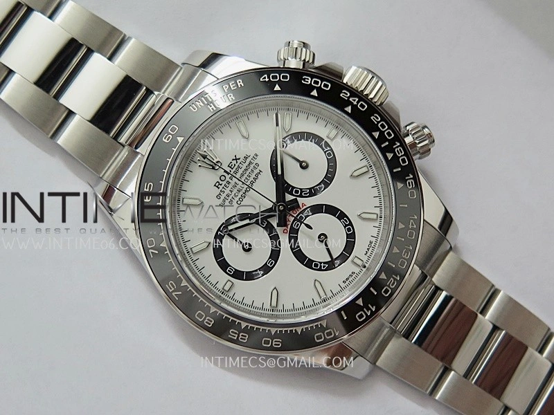 Daytona 126500 904L SS QF 1:1 Best Edition White Dial On 90L SS Bracelet SH4131