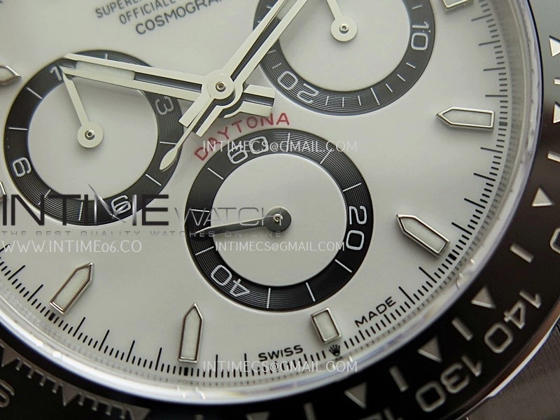Daytona 126500 904L SS QF 1:1 Best Edition White Dial On 90L SS Bracelet SH4131