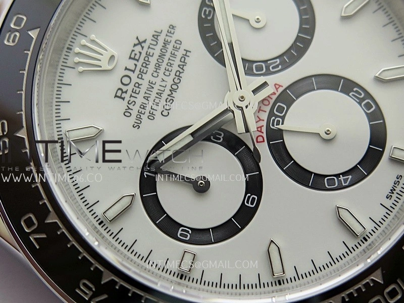 Daytona 126500 904L SS QF 1:1 Best Edition White Dial On 90L SS Bracelet SH4131