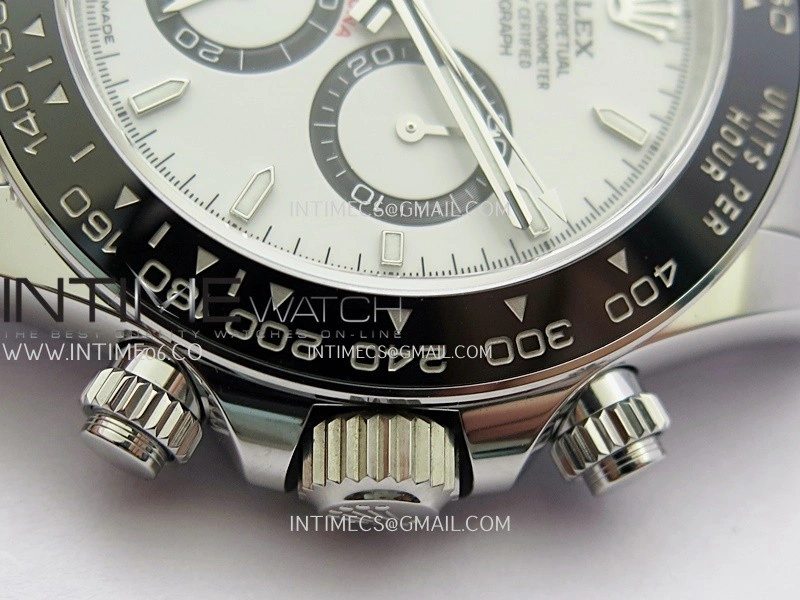 Daytona 126500 904L SS QF 1:1 Best Edition White Dial On 90L SS Bracelet SH4131