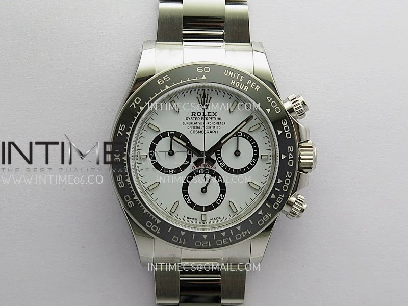 Daytona 126500 904L SS VF 1:1 Best Edition White Dial On 904L SS Bracelet DD4131