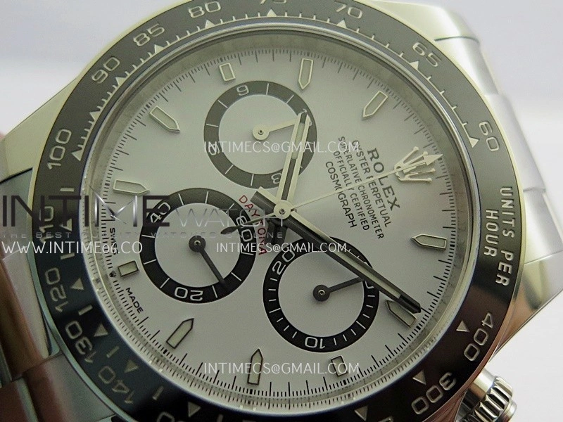 Daytona 126500 904L SS VF 1:1 Best Edition White Dial On 904L SS Bracelet DD4131