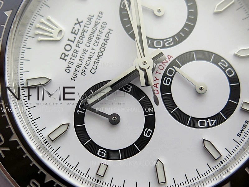 Daytona 126500 904L SS VF 1:1 Best Edition White Dial On 904L SS Bracelet DD4131