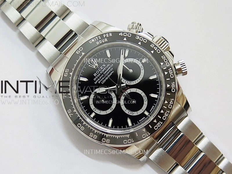Daytona 126500 904L SS VSF 1:1 Best Edition Black Dial on 904L SS Braclet DD4131