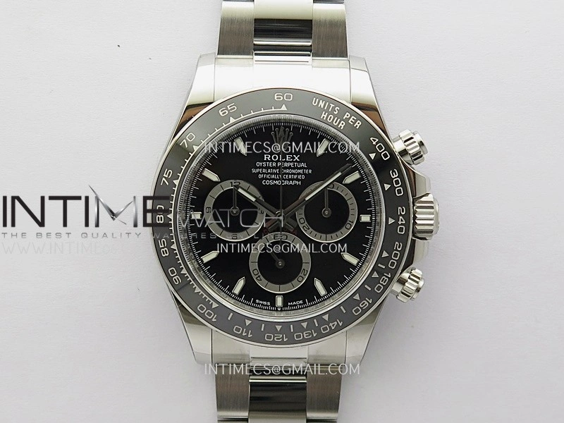 Daytona 126500 904L Steel ARF 1:1 Best Edition Black Dial On SS Bracelet SH4131