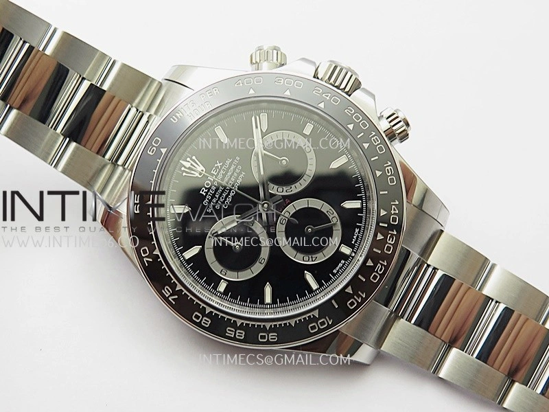 Daytona 126500 904L Steel ARF 1:1 Best Edition Black Dial On SS Bracelet SH4131