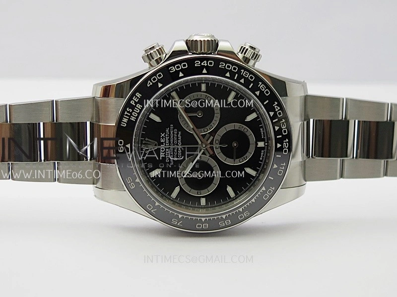 Daytona 126500 904L Steel ARF 1:1 Best Edition Black Dial On SS Bracelet SH4131