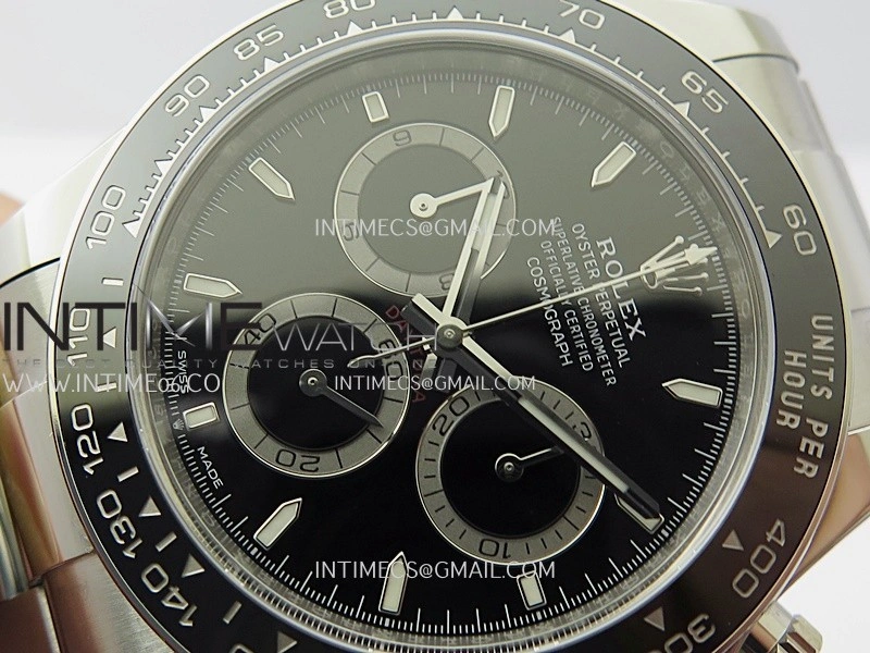 Daytona 126500 904L Steel ARF 1:1 Best Edition Black Dial On SS Bracelet SH4131
