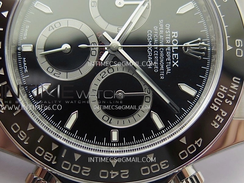 Daytona 126500 904L Steel ARF 1:1 Best Edition Black Dial On SS Bracelet SH4131