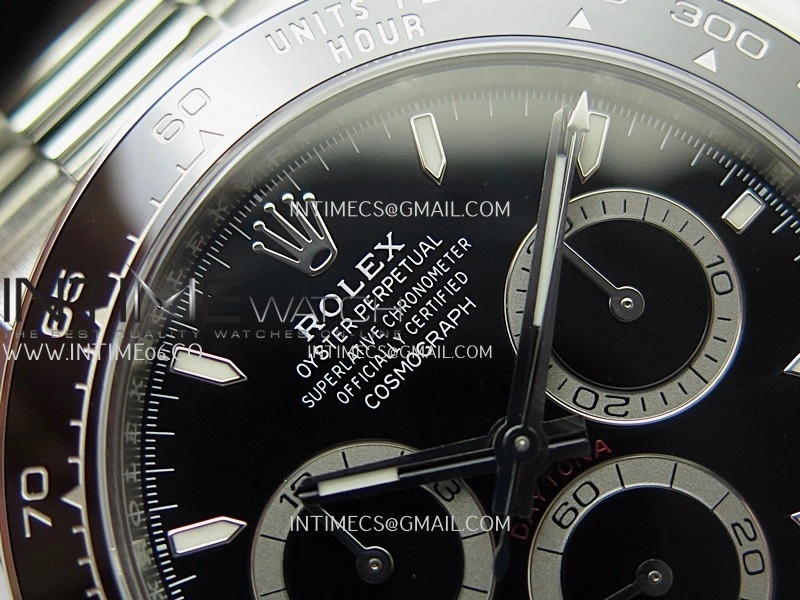 Daytona 126500 904L Steel ARF 1:1 Best Edition Black Dial On SS Bracelet SH4131