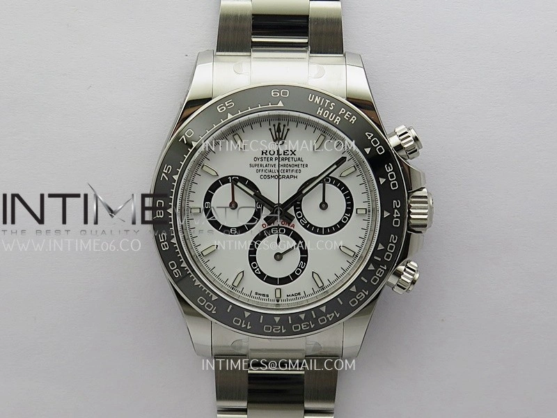 Daytona 126500 904L Steel ARF 1:1 Best Edition White Dial On SS Bracelet SH4131