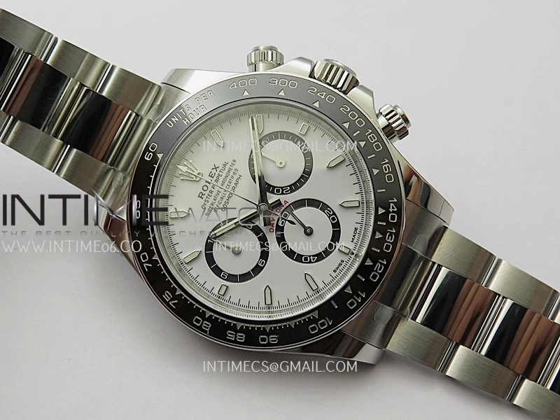 Daytona 126500 904L Steel ARF 1:1 Best Edition White Dial On SS Bracelet SH4131